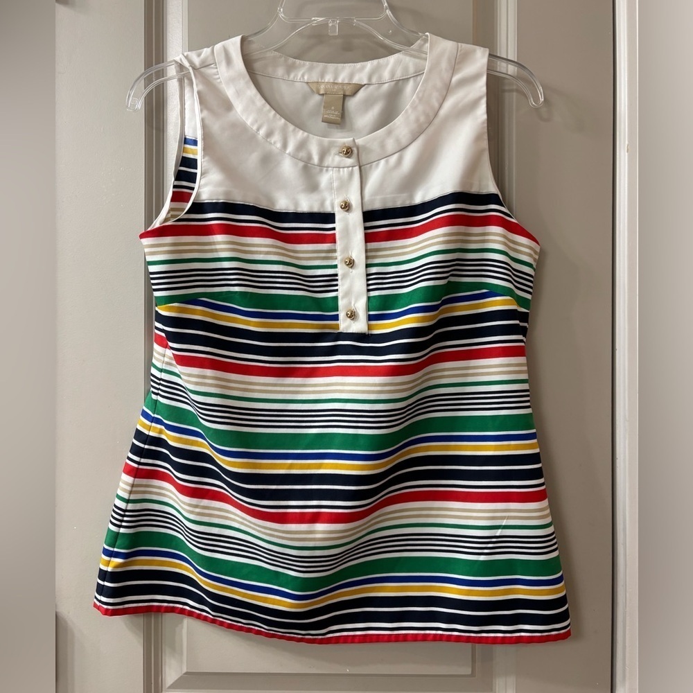 Banana Republic Multicolor Striped Sleeveless Top